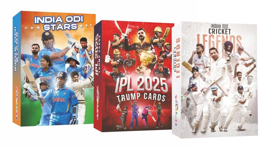 Aamango Indian Cricket Collection (Indian Test Legends + Indian ODI Stars + IPL 2025)