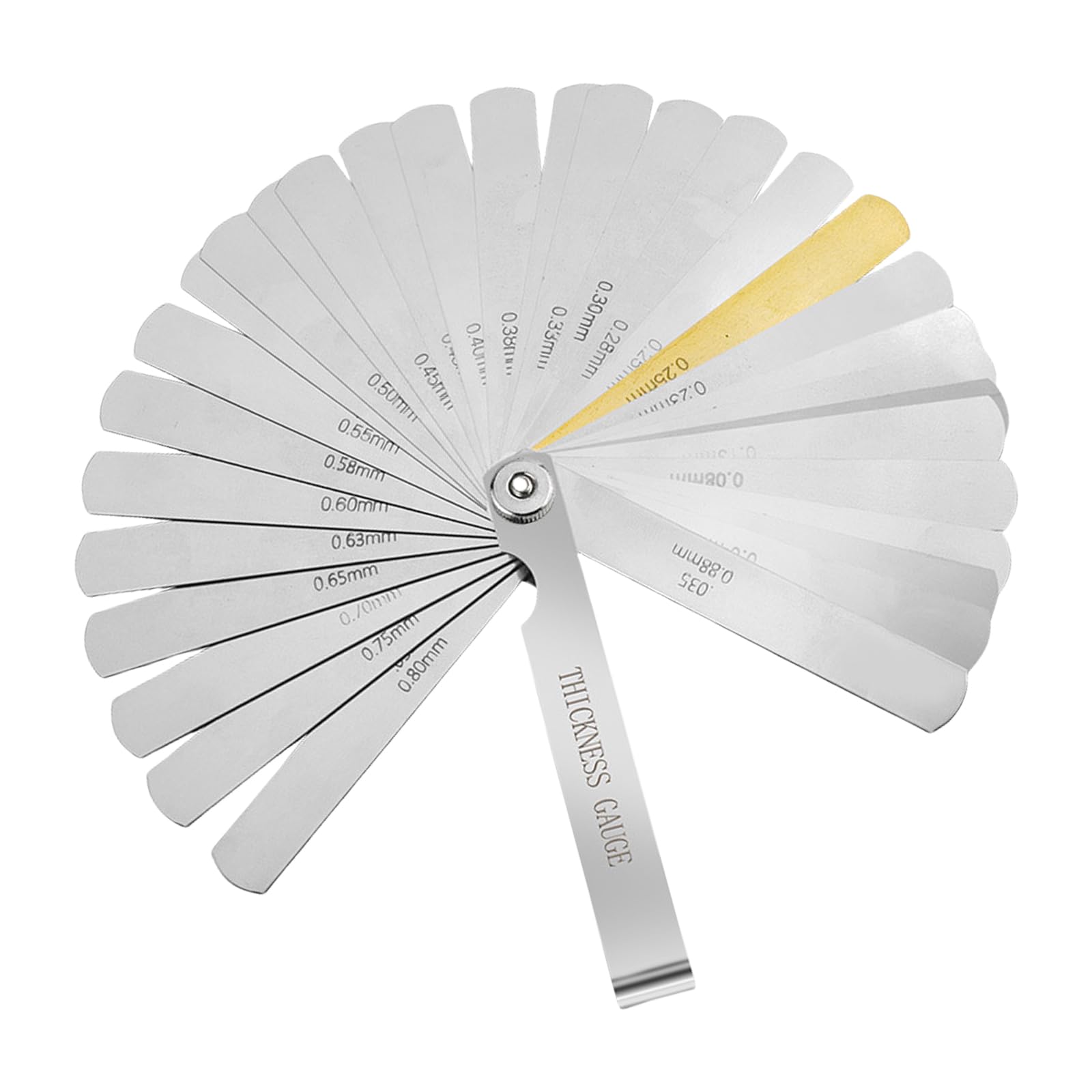Marked Feeler Gauge Set in Stainless Steel for Multifunctional Measuring Needs Mechanical Instrument Calibration Feeler Gauge