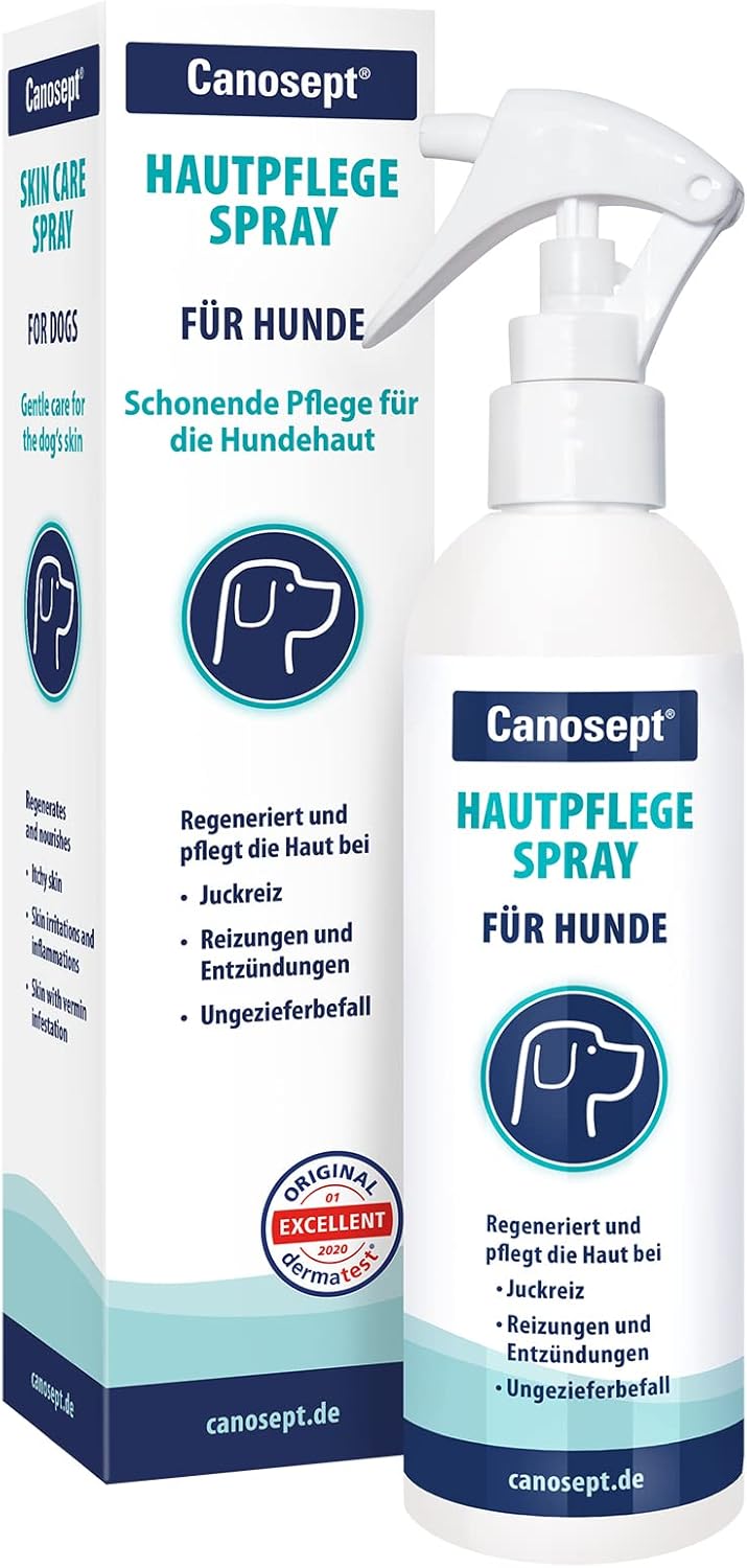 Canosept Hautpflegespray für Hunde 250ml - Milben Hund - Grasmilben ...