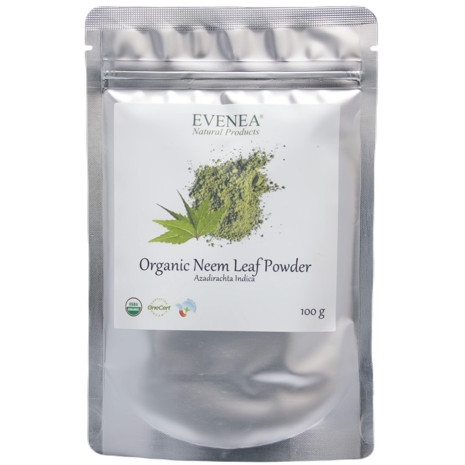 Organic Neem Leaf Powder for Hair and Skin - Nourishment, Repair, Shine (100g)