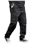 Men's Drawstring Waist Straight Leg Cargo Pants with Pockets