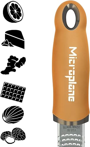 Vista 99 de Microplane Premium Classic Series Rallador 18/8 de acero inoxidable, para limón queso, verduras, cítricos, queso parmesano, ajo, jengibre, nuez Negro
