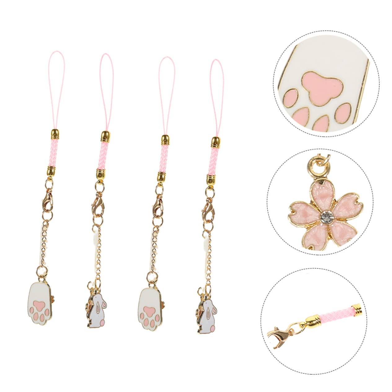 jojofuny 20piezas Encantadores Colgantes Para Teléfono y Adornos Decorativos De Accesorios Para Móvil Charm De y Gato Para Fundas De Smartphone