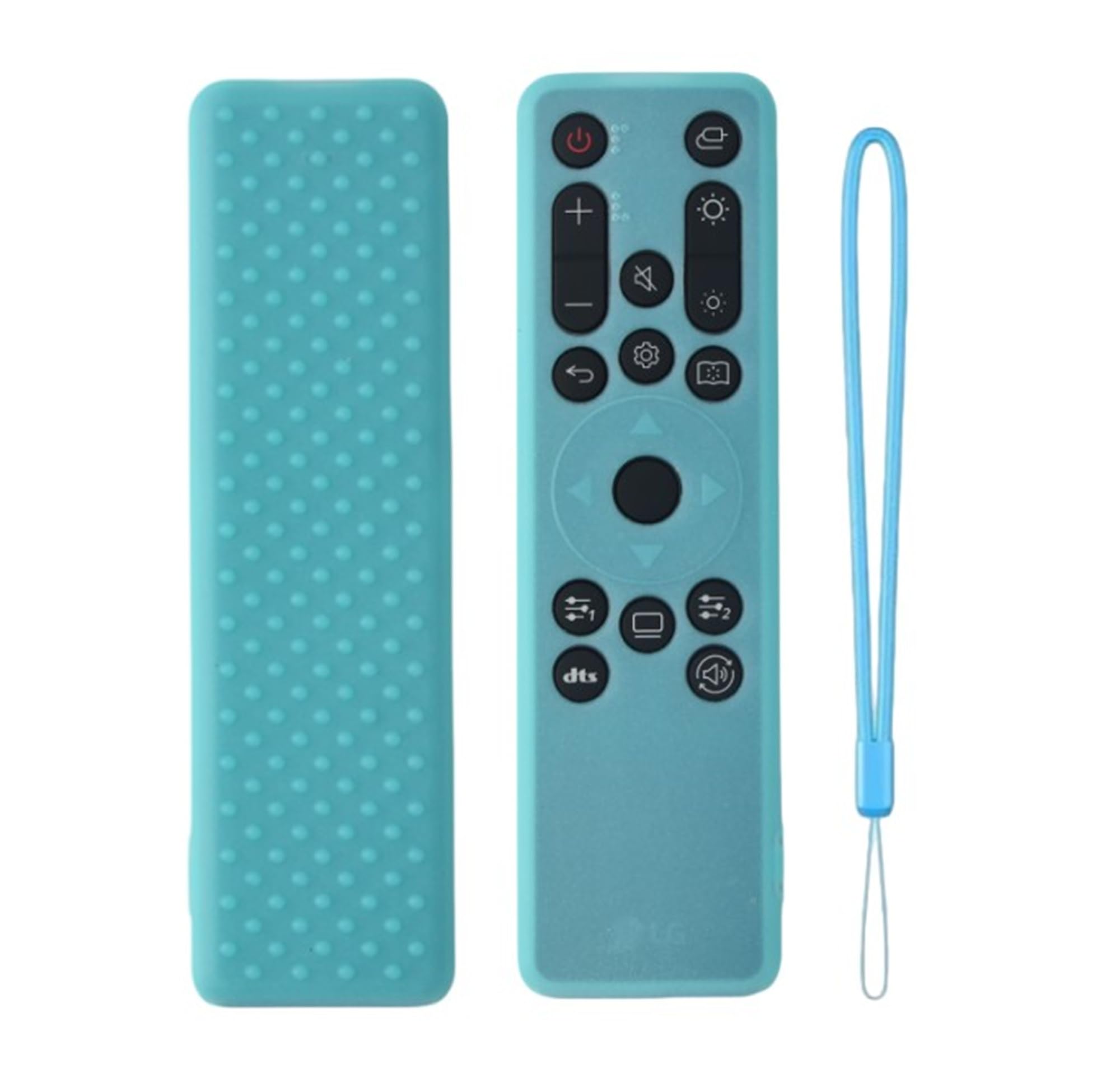 Silicone Case Cover Compatible with LG 32SR50F/ 27SR50F/ 32SR75U/ 34SR65QC Smart Monitor Remote Control, with Lanyard (LG Smart Monitor Remote Cover - Luminous Blue)-image-25