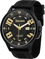 Relógio X-games Masculino Preto Xmnp1003p2px Analógico 10 Atm Cristal Mineral Tamanho Grande