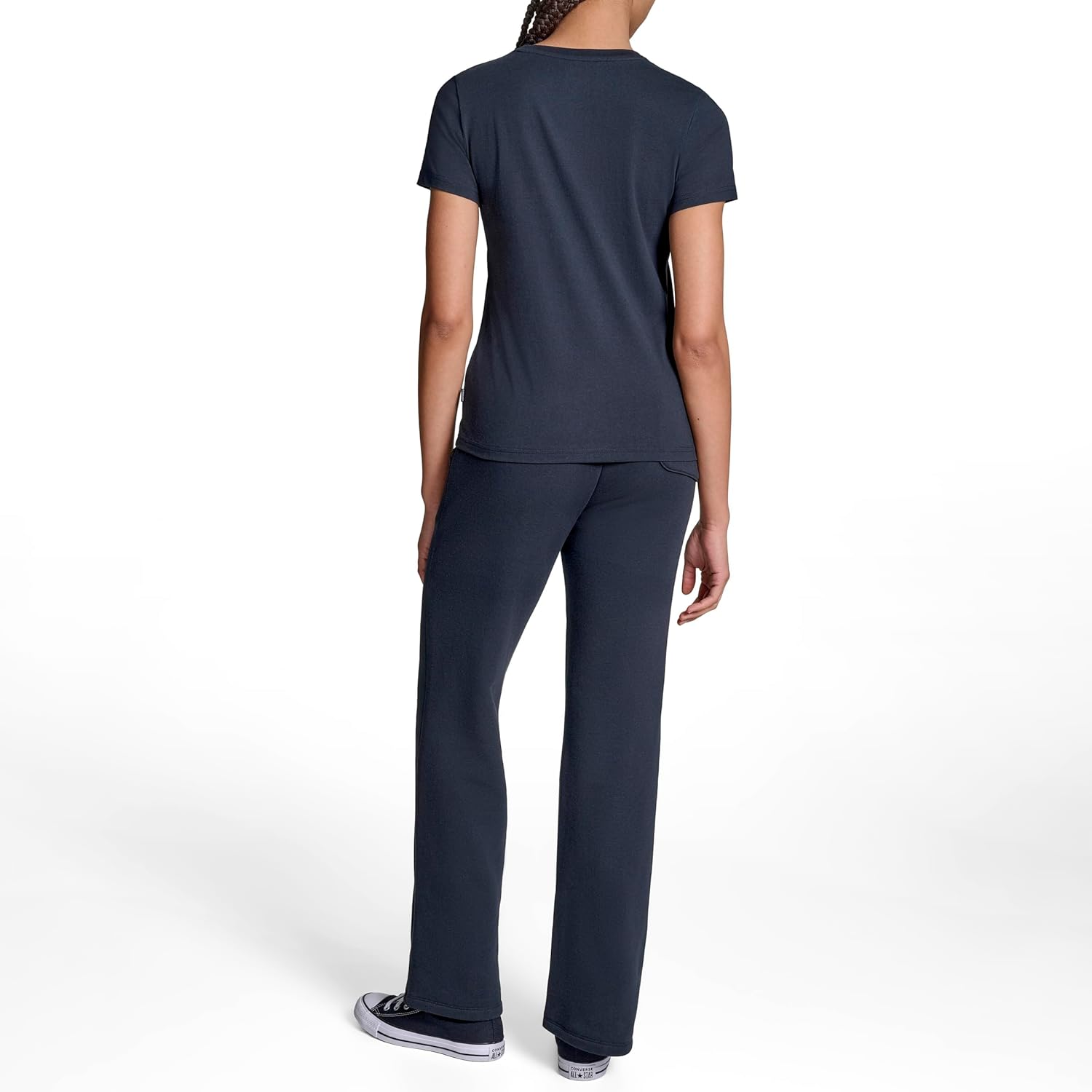 Converse Womens Casual Chuck Patch Logo Crew Neck T-Shirt - Image 4