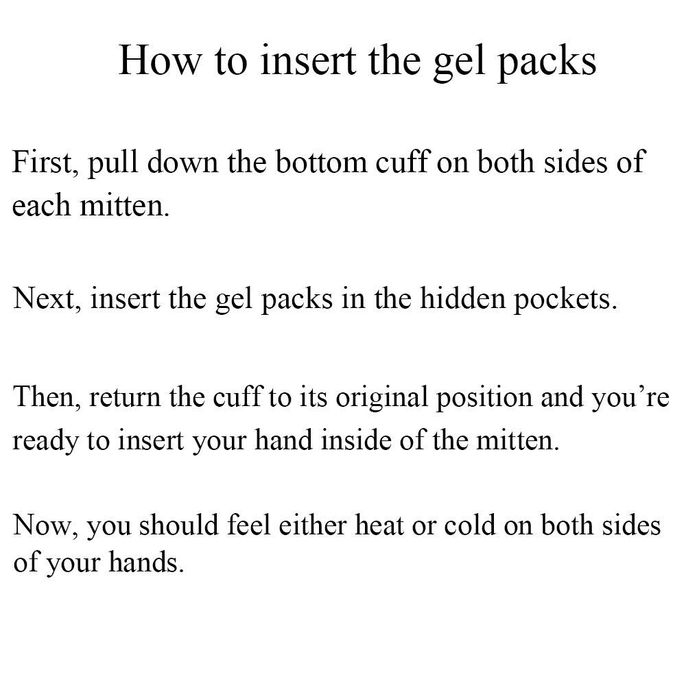 Buy Hot and Cold Hand Therapy Gloves, Hand Ice Pack, Ice and Heat Therapy Pain Relieving Mittens