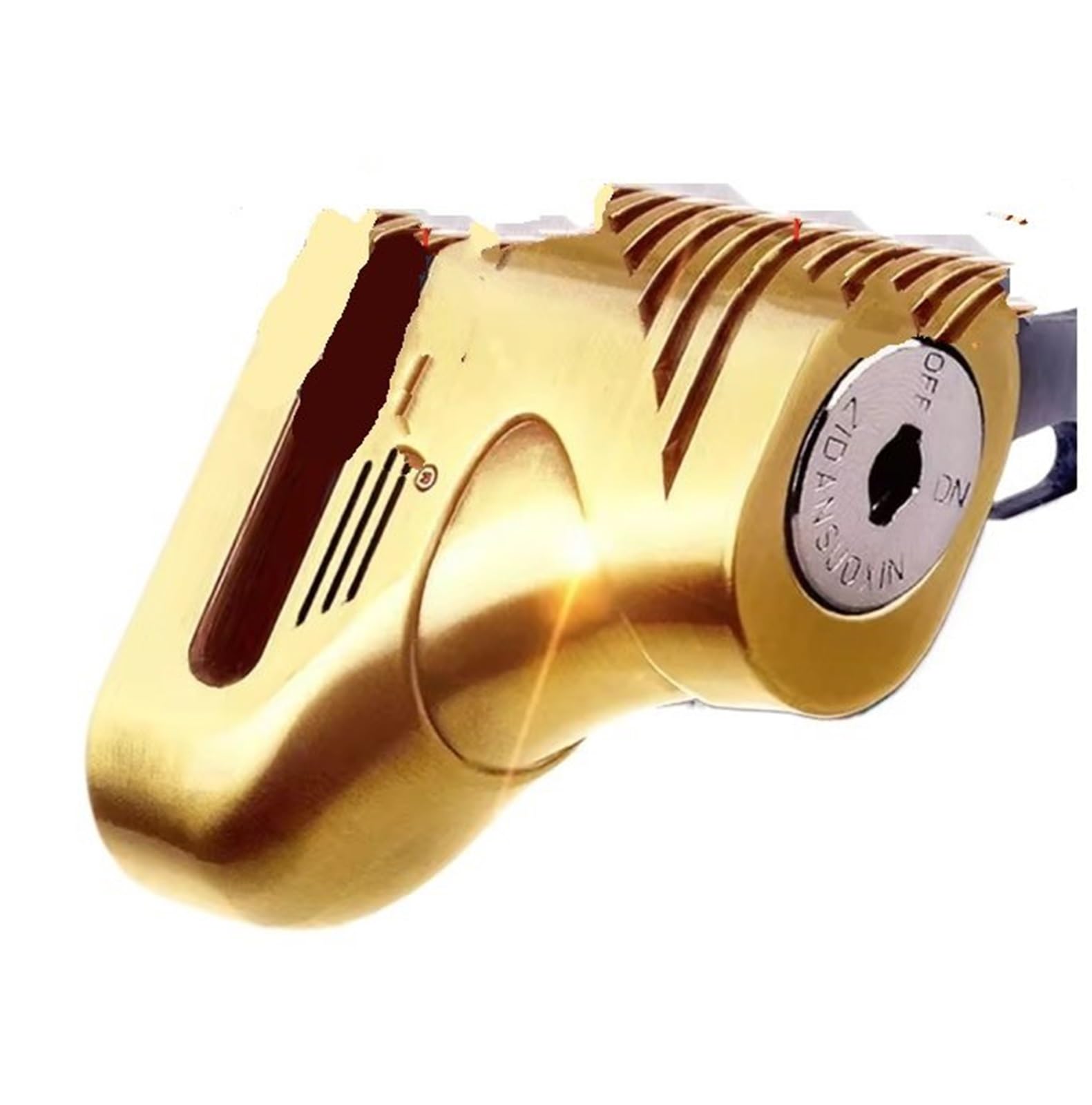 Nhabxgds Dx3 Gold Motorbike Lock Security Safety Lockwire Motorcycle Lock Scooter Bike Aluminum Alloy Theft Pretection Brake Waterproof Brakes Disc Motorbike 2 Colors(Dx3 Gold)