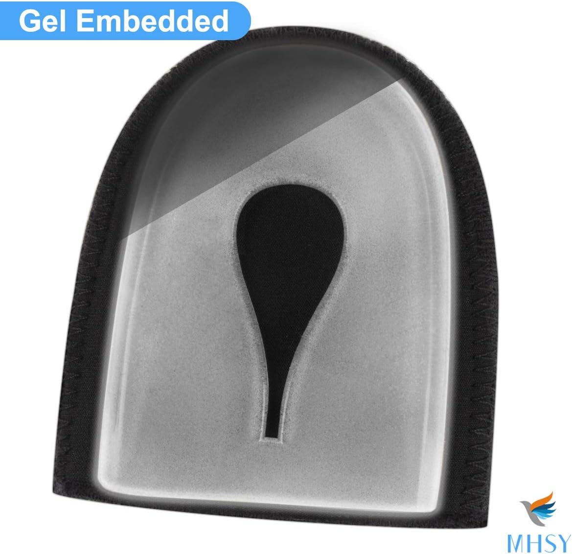 MHSY Heel Cups for Heel Pain, 2PCS Heel Cushion Inserts Protectors for Achilles Tendonitis Bone Spur Aching Feet Relieve Heel Pain : Health & Household