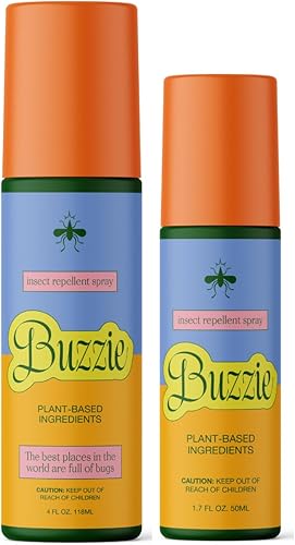 Spray para insectos y mosquitos, libre de DEET I Kid and Family Friendly I All Natural repelente de insectos y mosquitos I Plant Based I Baby Safe I