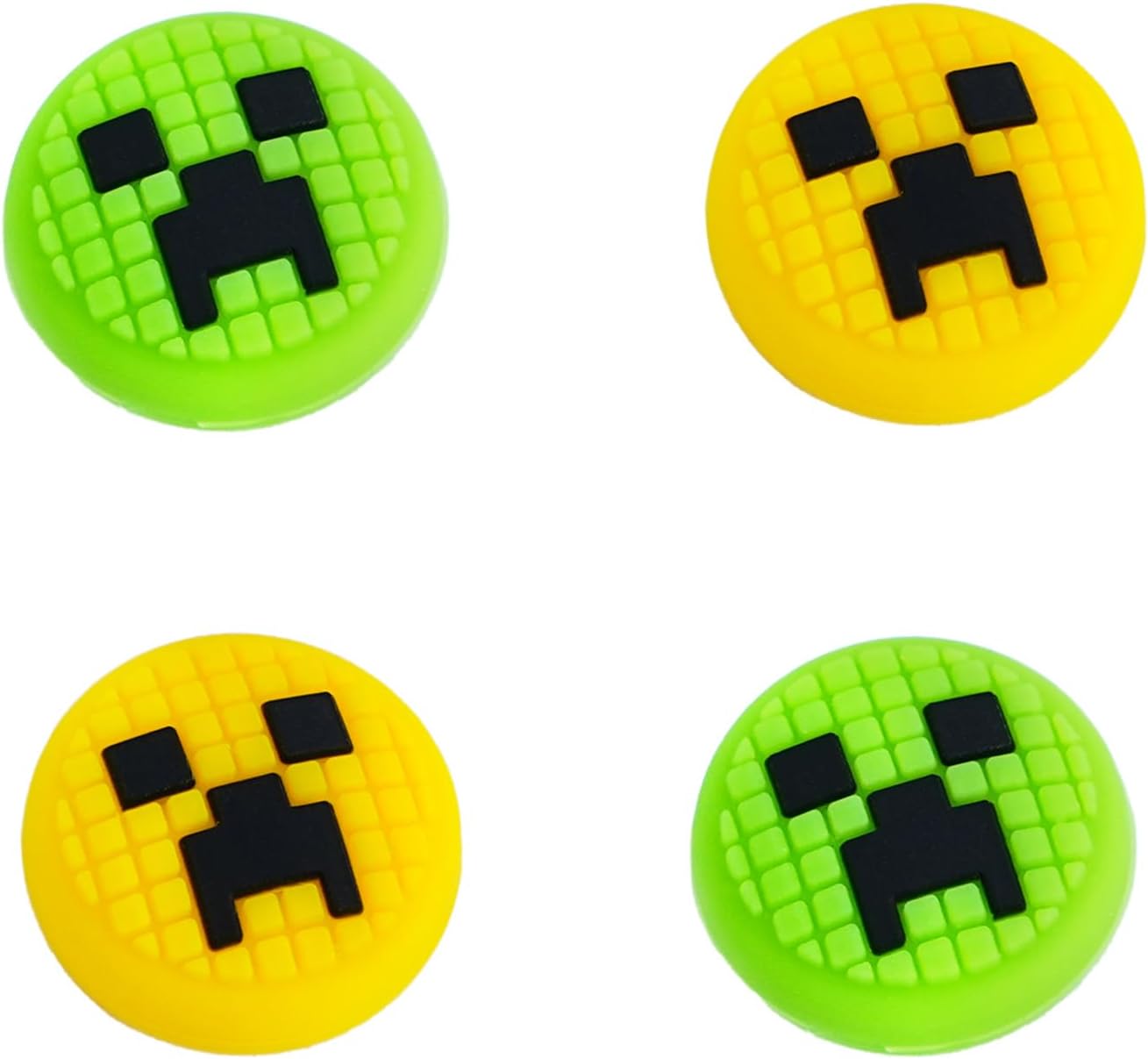TIKOdirect Cute Thumb Grip Caps for Switch Joy-con/OLED/Switch Lite, Kawaii Joystick Cap Grip 4PCS Soft Silicone Protective Button Cover, Green