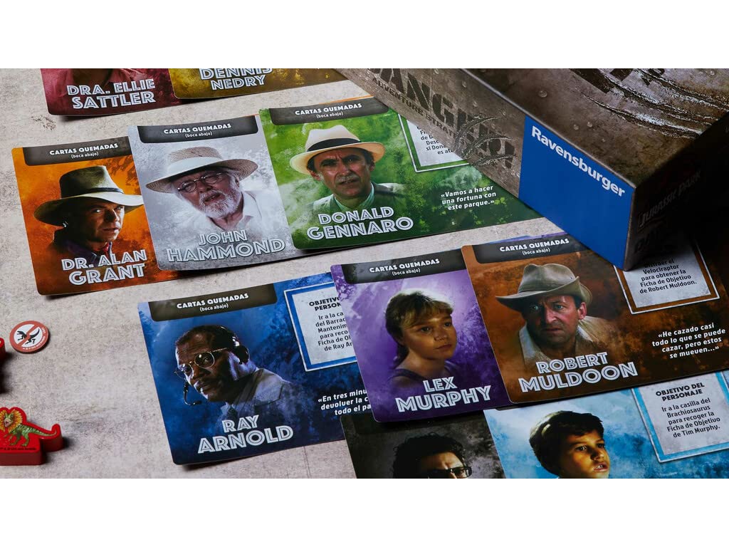Ravensburger - Jurassic Park Danger| Juegos De Mesa Adulto | Juego De Mesa para Niños A Partir De 10 Años | 2-5 Jugadores | Regalos Originales Niños