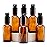 YIZHAO Clear Glass Spray Bottles 1oz, with Small Fine Mist Spray, Metal Cap, Refillable for Essential Oil,Travel,Cleaning,Perfume,Aromatherapy,Makeup - 6 Pcs