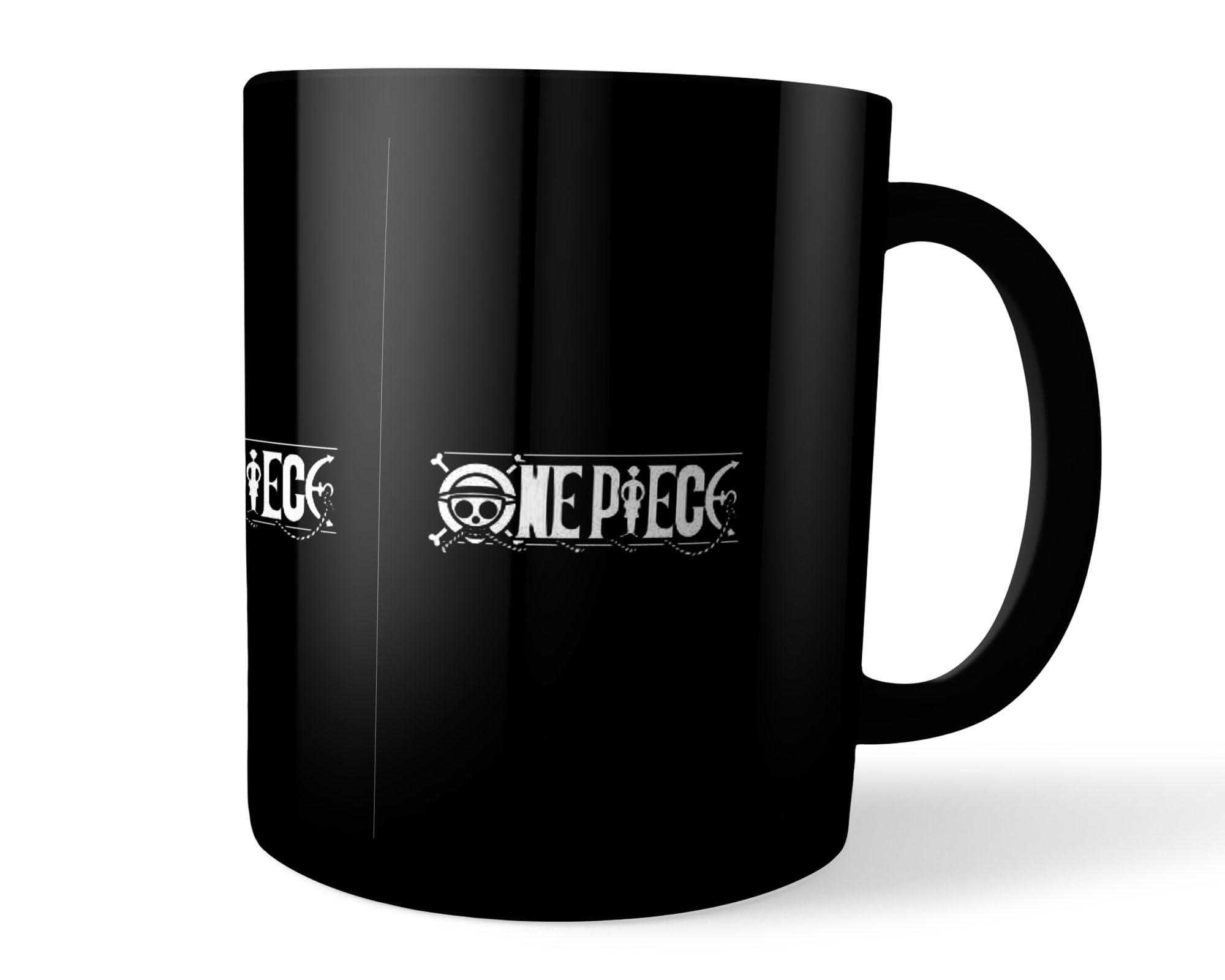 Morons Printed Anime Luffy - Manga Series Coffee Mug for Anime Fans - Birthday Gift for Students; Black; Ceramic; 330ml; Pack of 1 (D1)