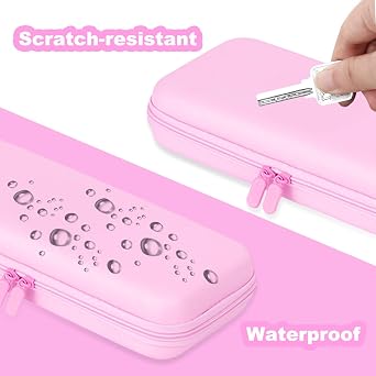 Switch 2 Carrying Case, Portable Switch 2 Case Pink Storage Bag with Shoulder Strap, Large Capacity Travel Protector for Console & Accessories, Hard Shell Protective Cover for Nintendo Switch2, Pink