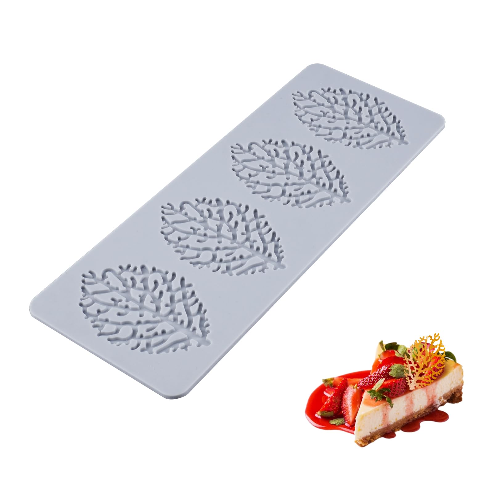 YapitHome Silikon-Fondant-Spitzenmatte Spitze Fondant Matte für Torten Silikon Dekormatte Silikon für Tellerdekoration,Kuchendekoration,Süßigkeiten, Schokolade,Fondant,Kekse