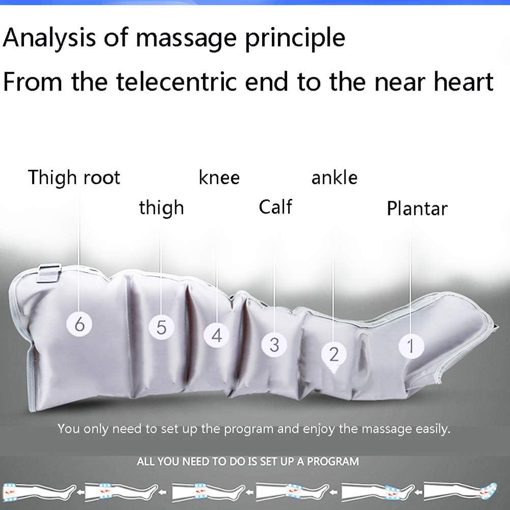 Presoterapia Para Casa, Máquina Masajeadora De Piernas Con Compresión De Aire De 6 Cavidades, Botas Eléctricas De Recuperación De Compresión Cuerpo Completo Para Piernas, Instrumento De Relajación