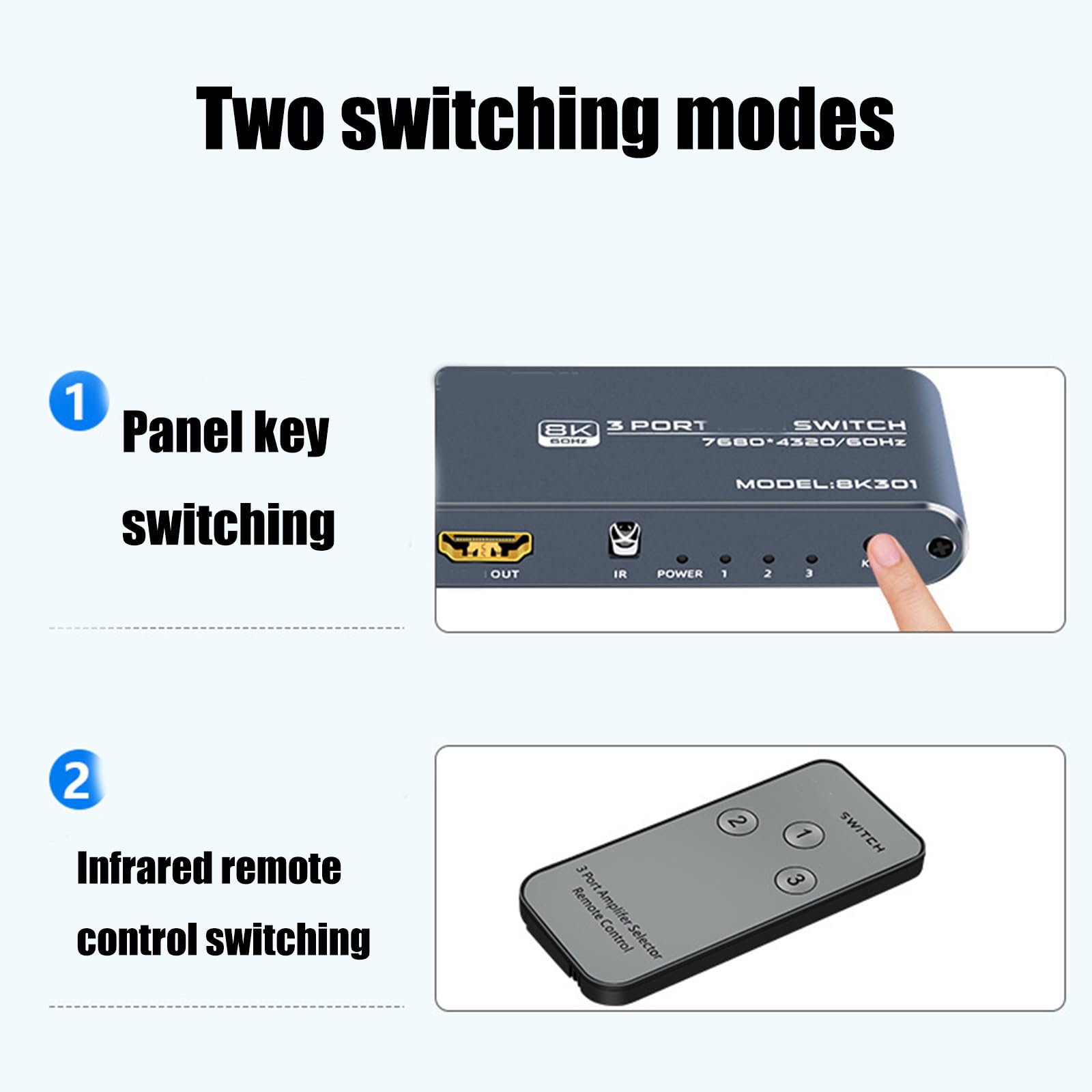 Embebedor para audiófilos 8K con Control para hogar, 8K301