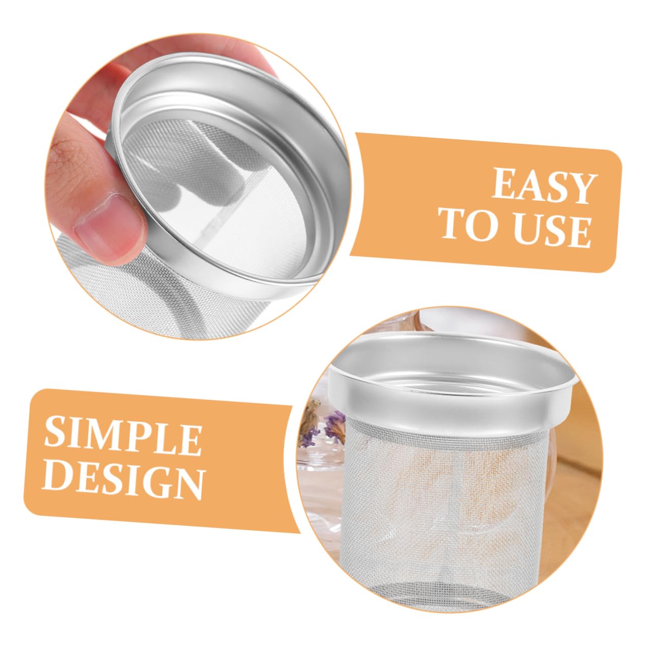 PartyKindom Colador de Té Forma de Tetera de Acero Inoxidable Filtro de Sueltas para Tetera Colador para Infusión de Té