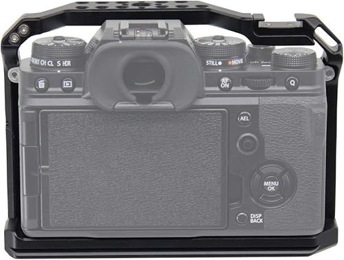 Miniatura 4 de Easy Hood Jaula de cámara para cámara digital sin espejo Fujifilm X-T4, Fuji XT4, Vlogging, grabación de video, cinematografía, estabilizador con