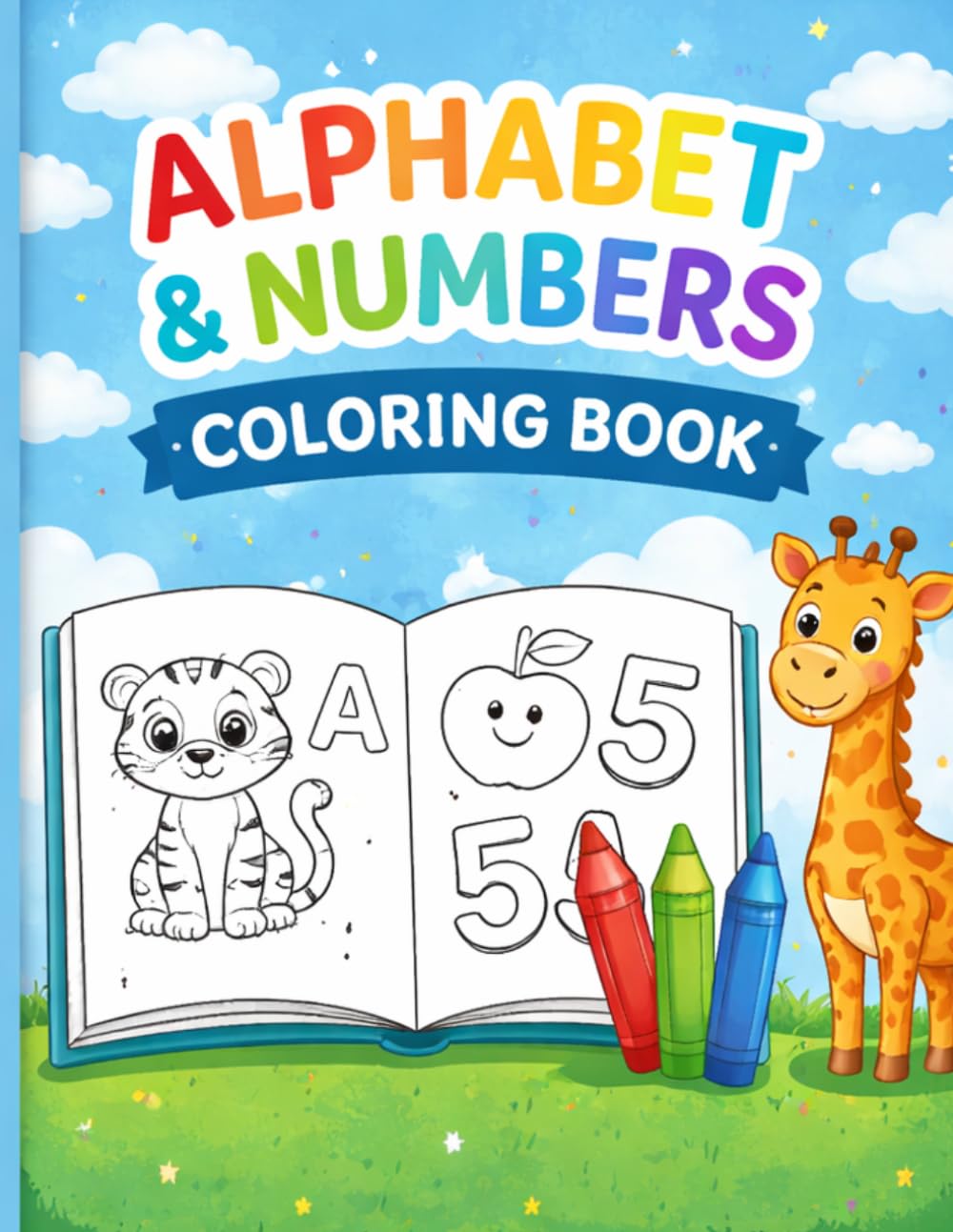 Alphabet & Number Coloring Book