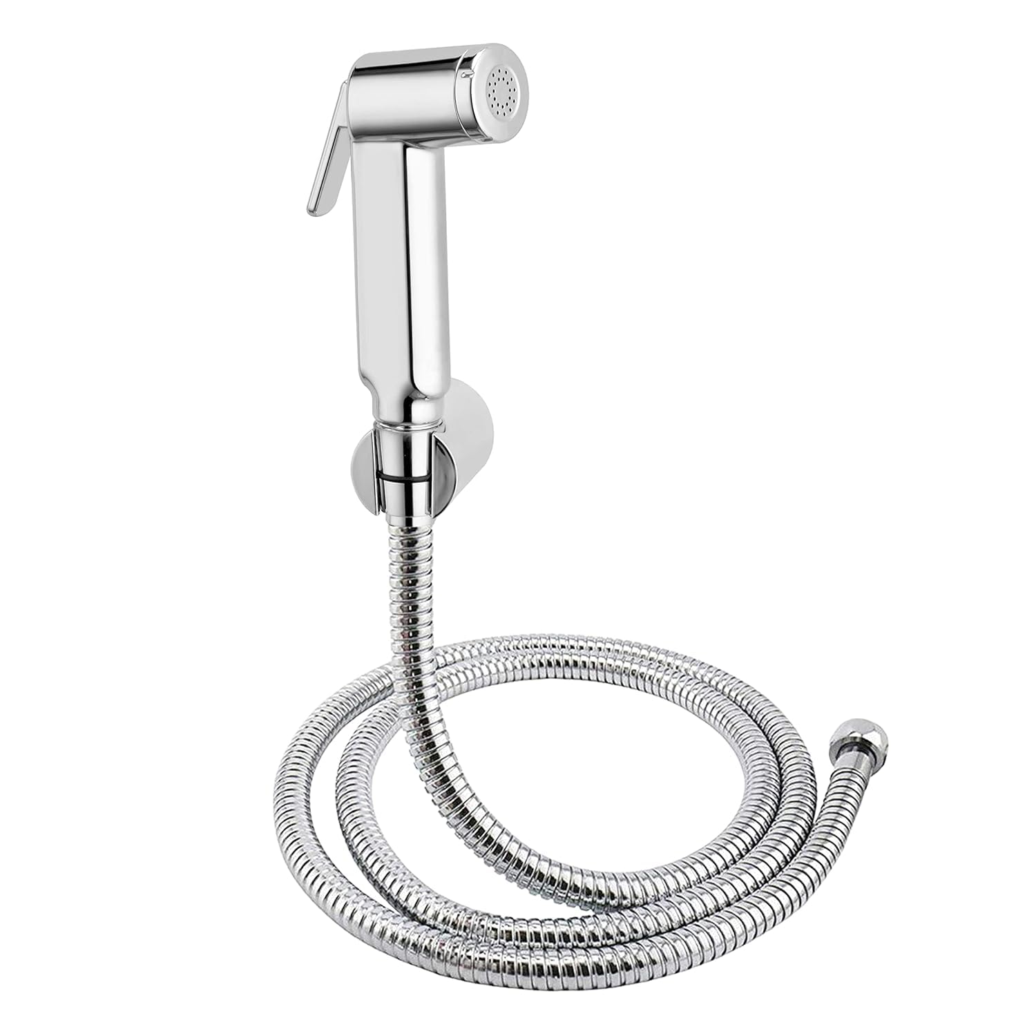 KURIC ABS Health Faucet Set for Bathroom, Toilet Bidet Sprayer Set, Health Faucet Set with 1.5 Mtr Flexible SS-304 Hose Pipe and Wall Hook, Jet Spray for Toilet, Faucet for Toilet - Chrome Finish (B0D73Z45L7) Amazon Price History, Amazon Price Tracker
