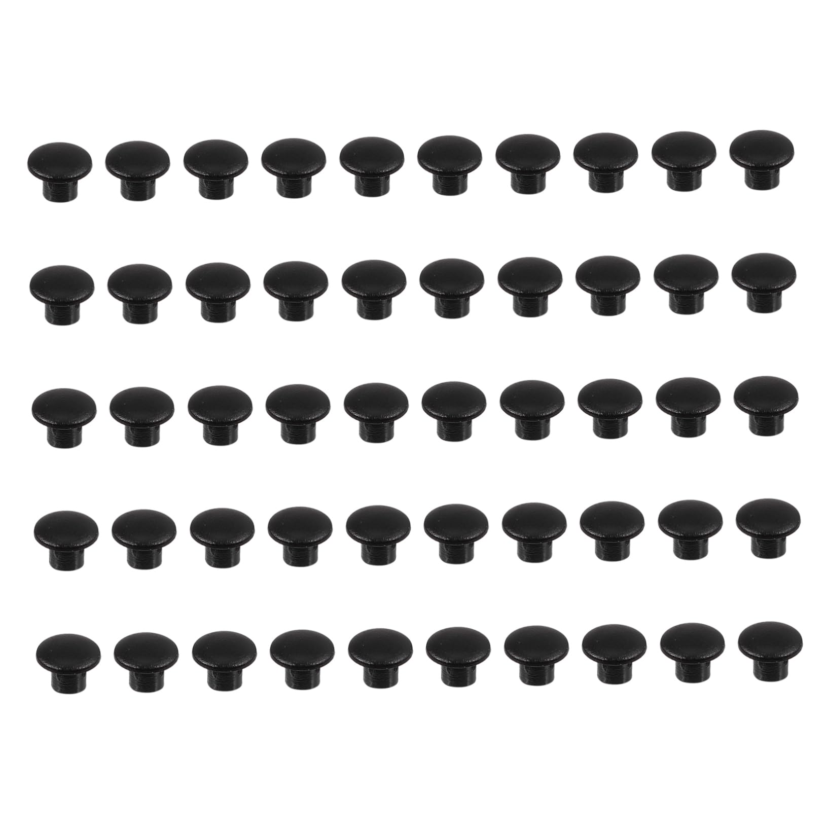 DINHEAROM 500pcs Plastic Hole Plugs Decorative Screw Hole Covers for Hiding Exposed Cabinets Bookcases and Closets Hinge Caps