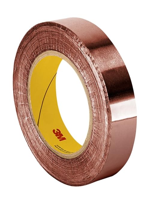 3M EMI Copper Foil Shielding Tape 1181, 1 in x 18 yd (25,40 mm x 16,5 m