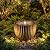 Giantex 18" Round Outdoor Water Fountain with 6 LED Lights, Stone Gray Resin Sphere Waterfall Feature with Adjustable Pump, Lighted Bubbling Fountain for Garden Patio Porch Decor (17.5" Dia. x 14" H)