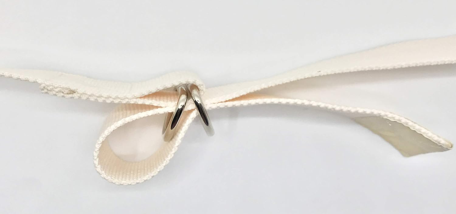 Teeyar Cotton Yoga Strap 10 feet/8 feet/6 feet Cotton Yoga Belt for Stretching, Flexibility, Physical Therapy, Fitness, 2 Year Warranty (Ivory, 10) : Sports & Outdoors