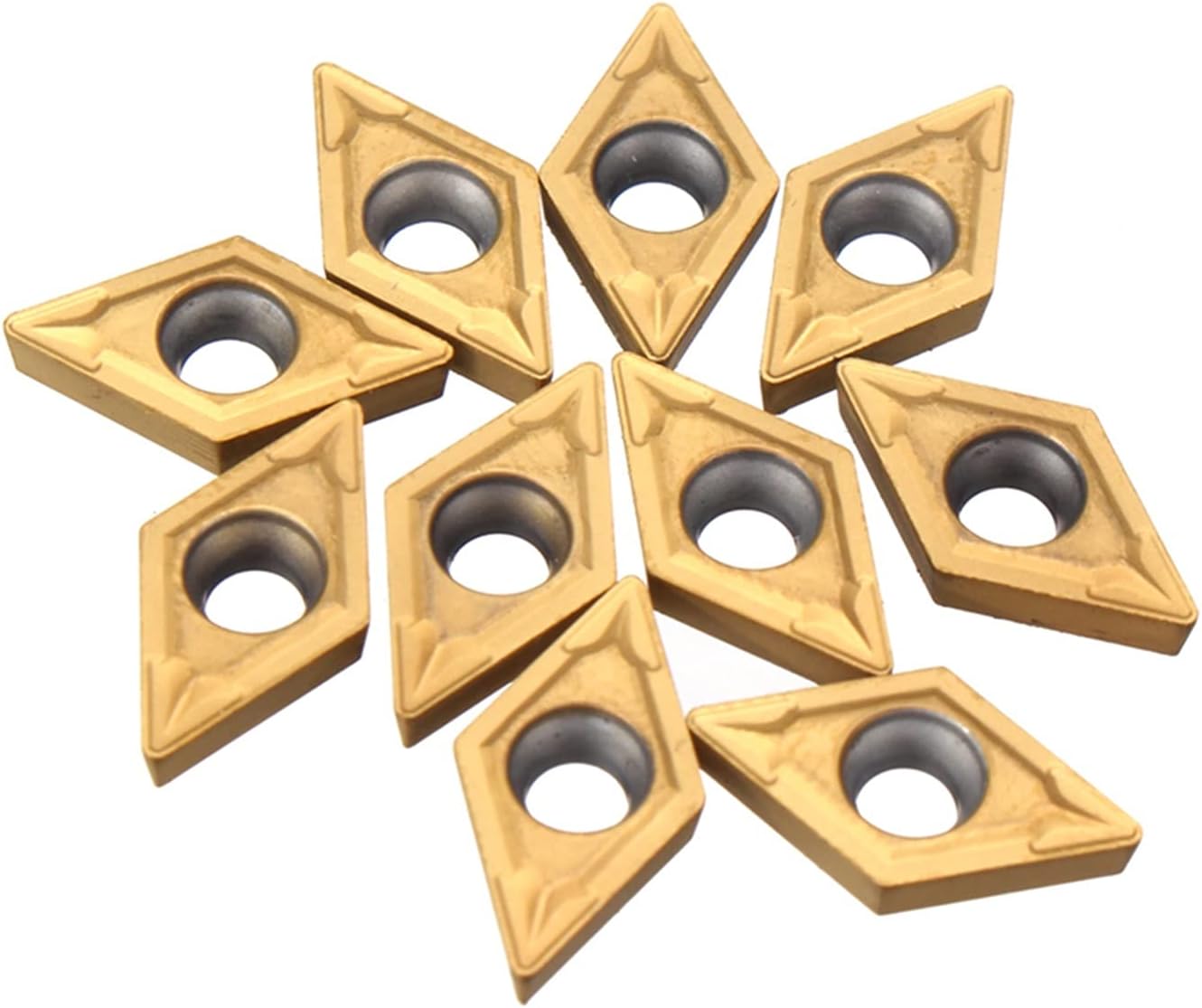 Surface Milling Cutter 10 Pieces Of Carbide Inserts + 4 Pieces Of Lathe Boring Bar Turning Tool Holder Set + 4 Pieces Of Wrenches