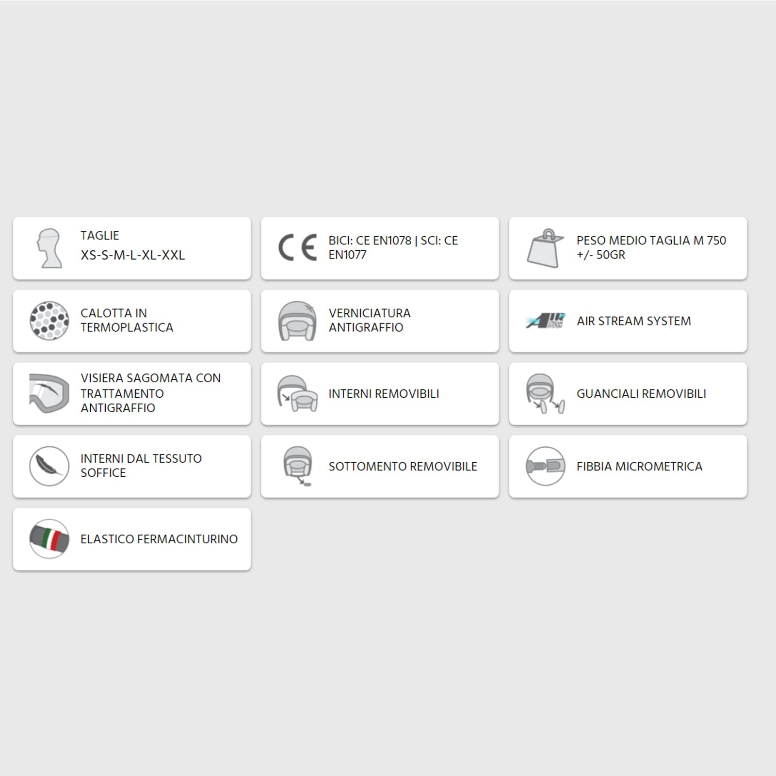 CGM Casco Bici, sci, E-bike