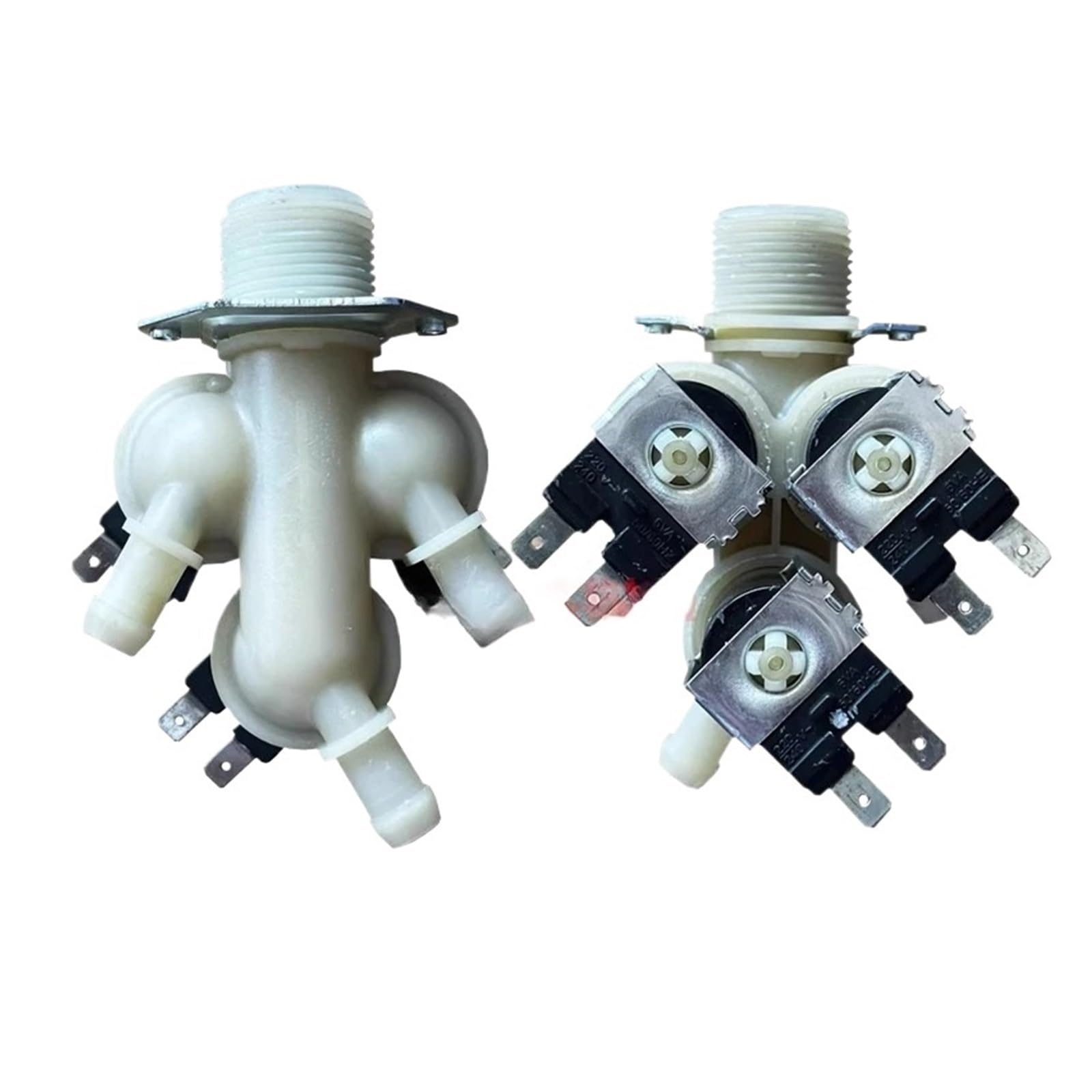 Valvola di Ingresso Acqua Testa 1 pz 2/3, Compatibile con Midea, | Rondella Tamburo FPE 005G FPS 270B 5220FR2075B 5220FR1251E(FPE 005G)