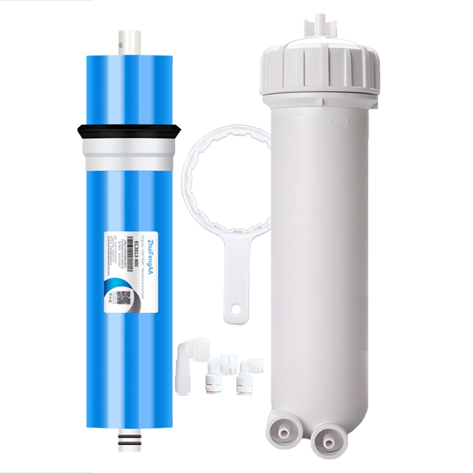3013-800 GPD RO-Membranfilter-Ersatz, mit Umkehrosmose Membrangehäuse, Passend für Untertisch-RO Trinkwasserfiltersysteme für den Hausgebrauch