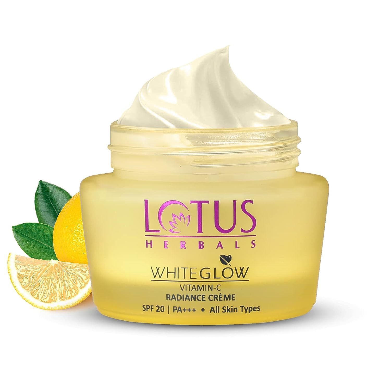 WhiteGlow Vitamin C Radiance Cream | SPF 20 | For Dark Spots & Dull Skin | Anti- Pollution | 50g