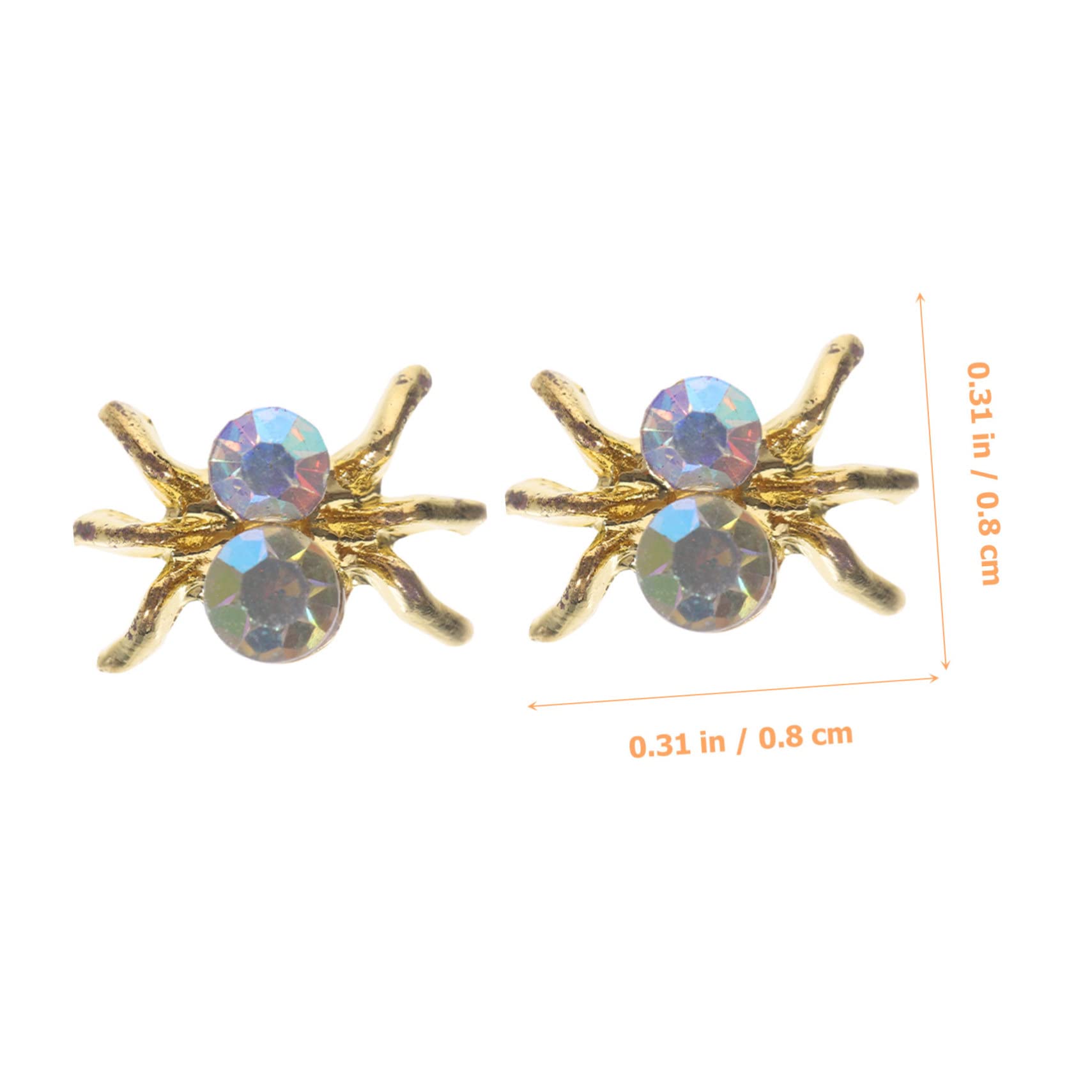 Healvian 300pièces Charmes Métalliques Pour Décoration Manucure Halloween Bijoux De Nail Art Et Accessoires Créatifs Et Éblouissants