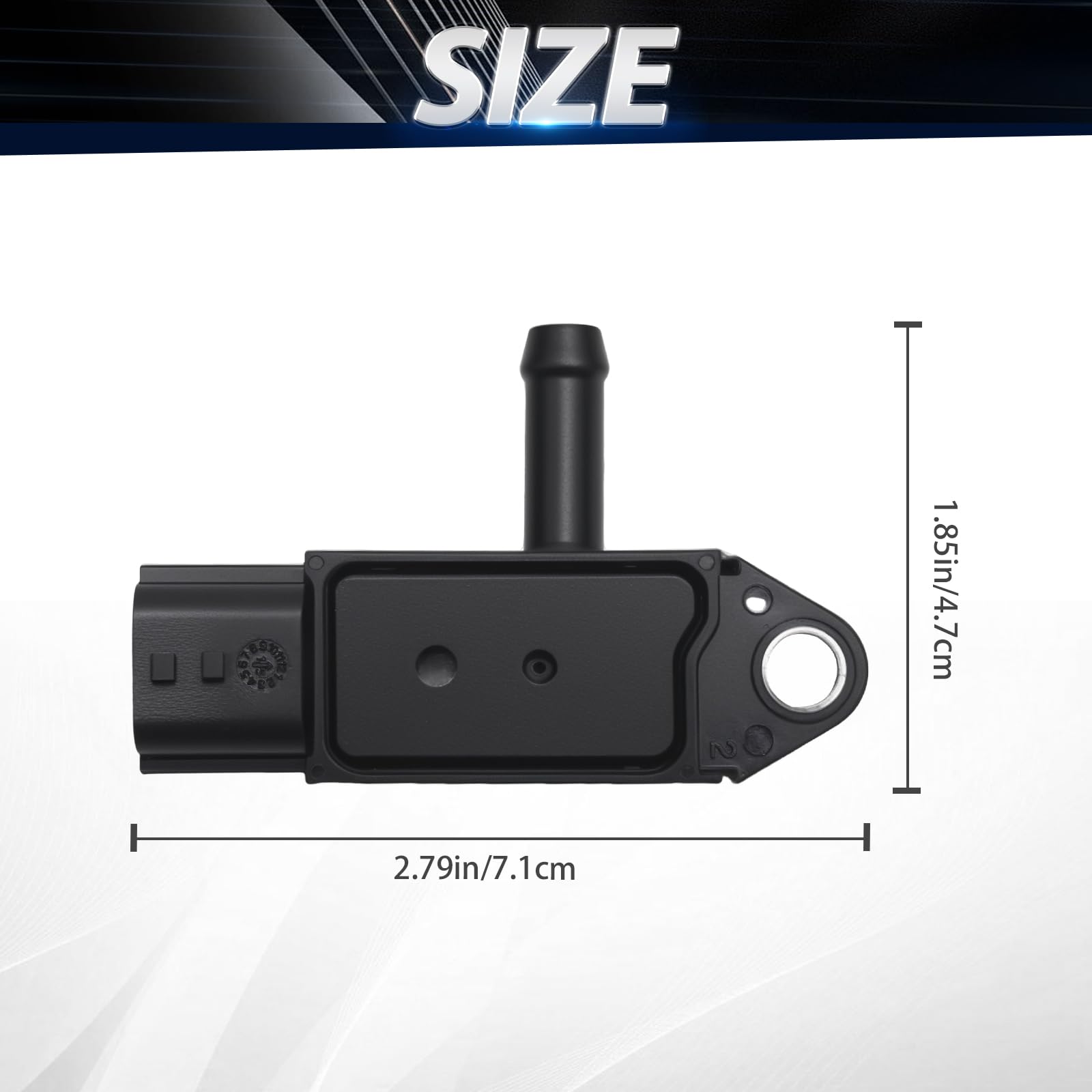 DPF Sensore pressione differenziale scarico per Renault Grand Scenic 2009-2016 44 06 819 4420807 H8200741321