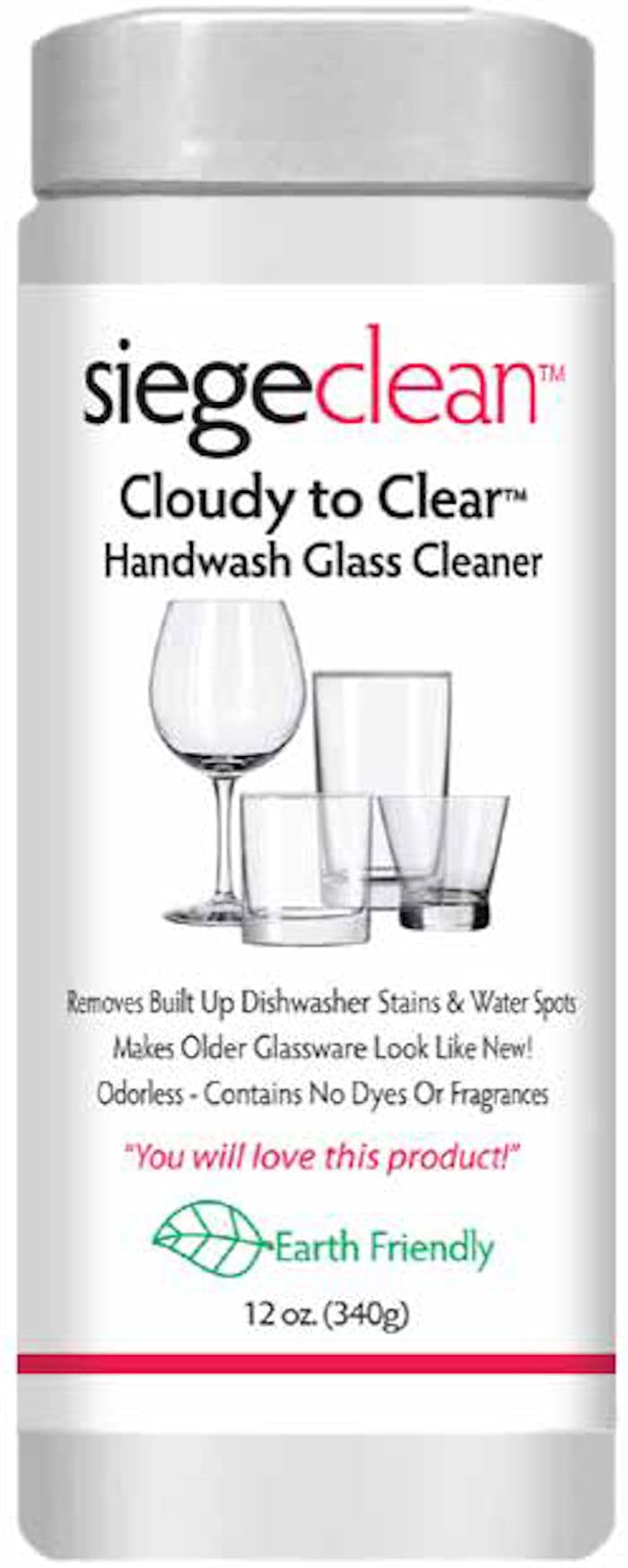 SiegeClean Cloudy to Clear Handwash Glass Cleaner