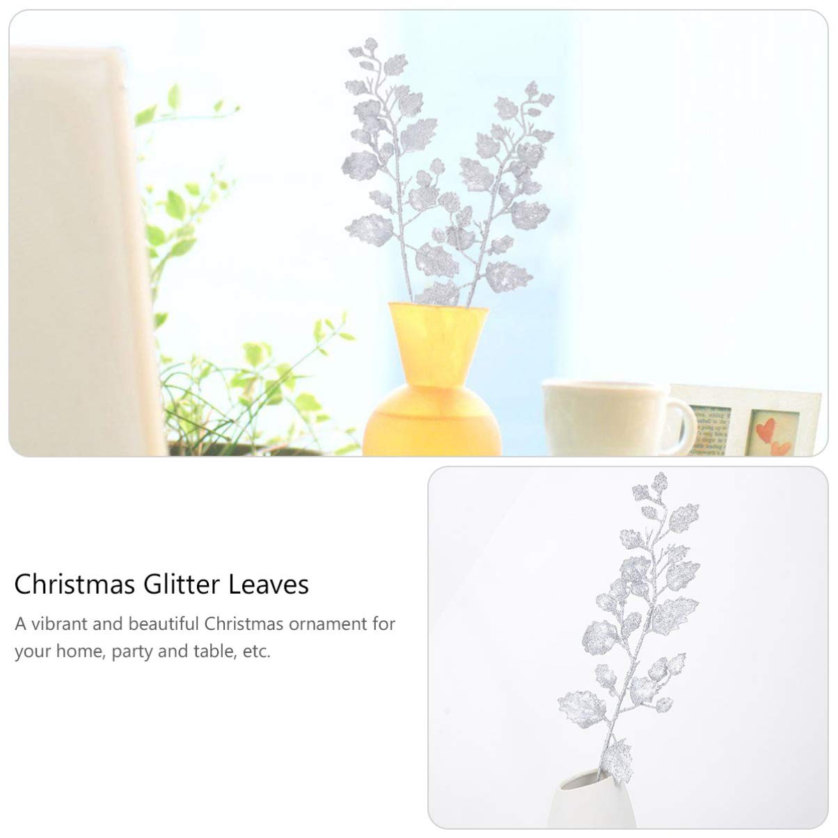 TOYANDONA Christmas Leaf Picks - Image 2
