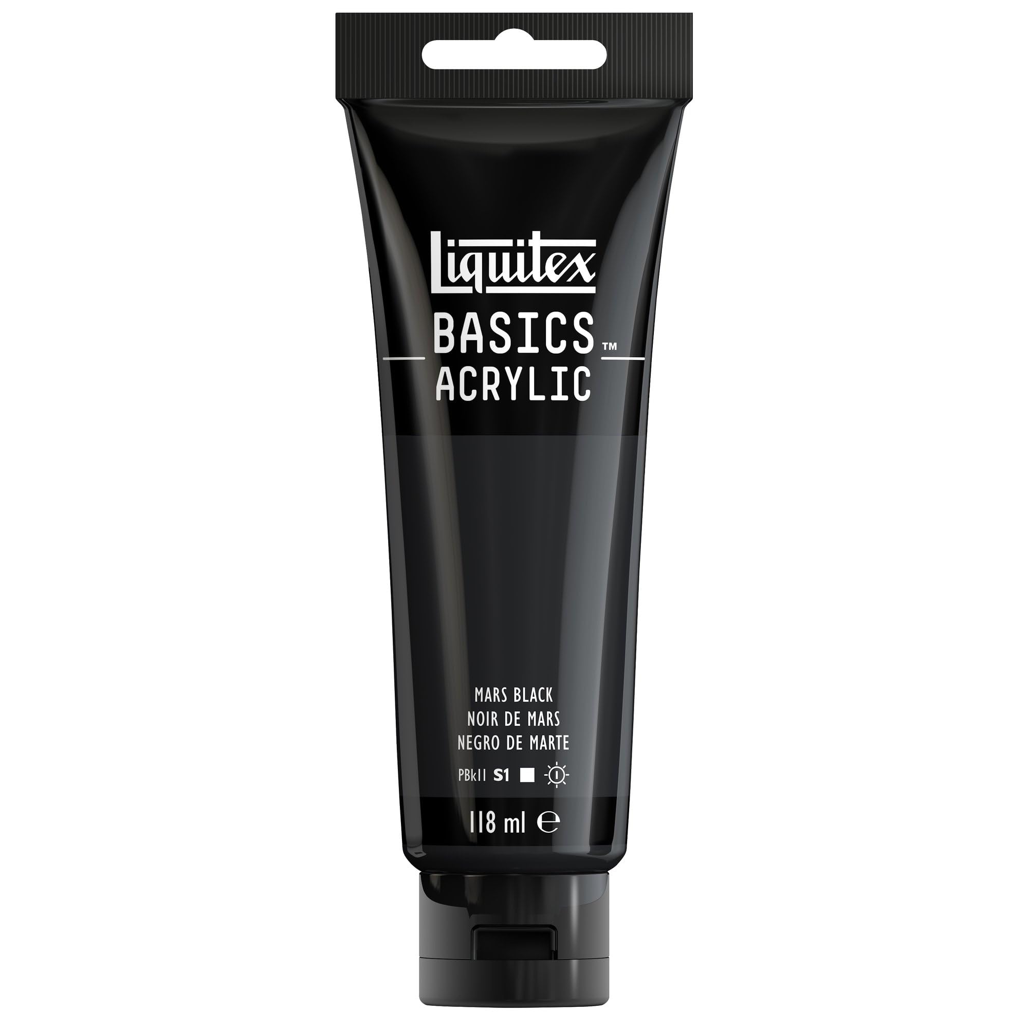 LIQUITEX Basics Acrylic Paint, Mars Black, 118 ml Tube - 2
