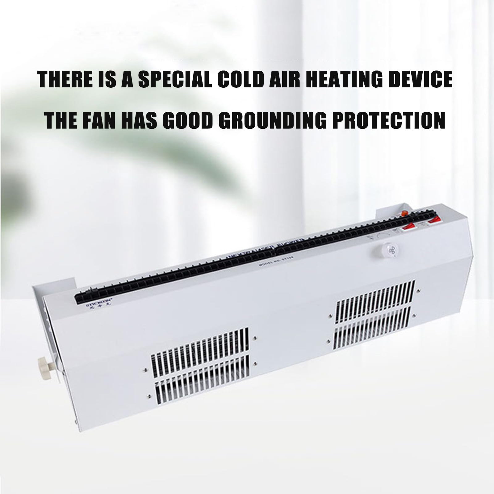 Soplador de Iones Horizontal, Ventilador ionizado antiestático eliminador, Volumen de Aire 45~110 CFM, Ajuste Continuo de la Velocidad del Viento, para impresión, Embalaje