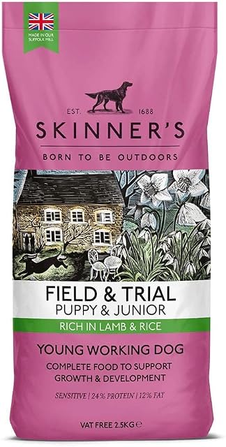Skinner's Field & Trial Complete Dry Hypoallergenic Puppy Food Lamb and Rice, 2.5 kg