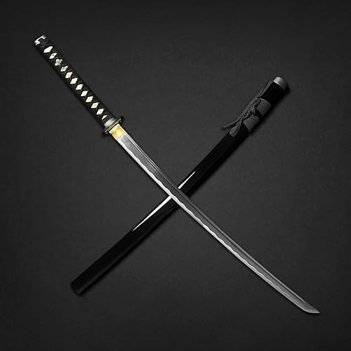 Miniatura 2 de Musha Espada de samurái de Katana japonesa forjada a mano hoja de acero de alto carbono 1045 para coleccionar regalo práctica de corte de popotes