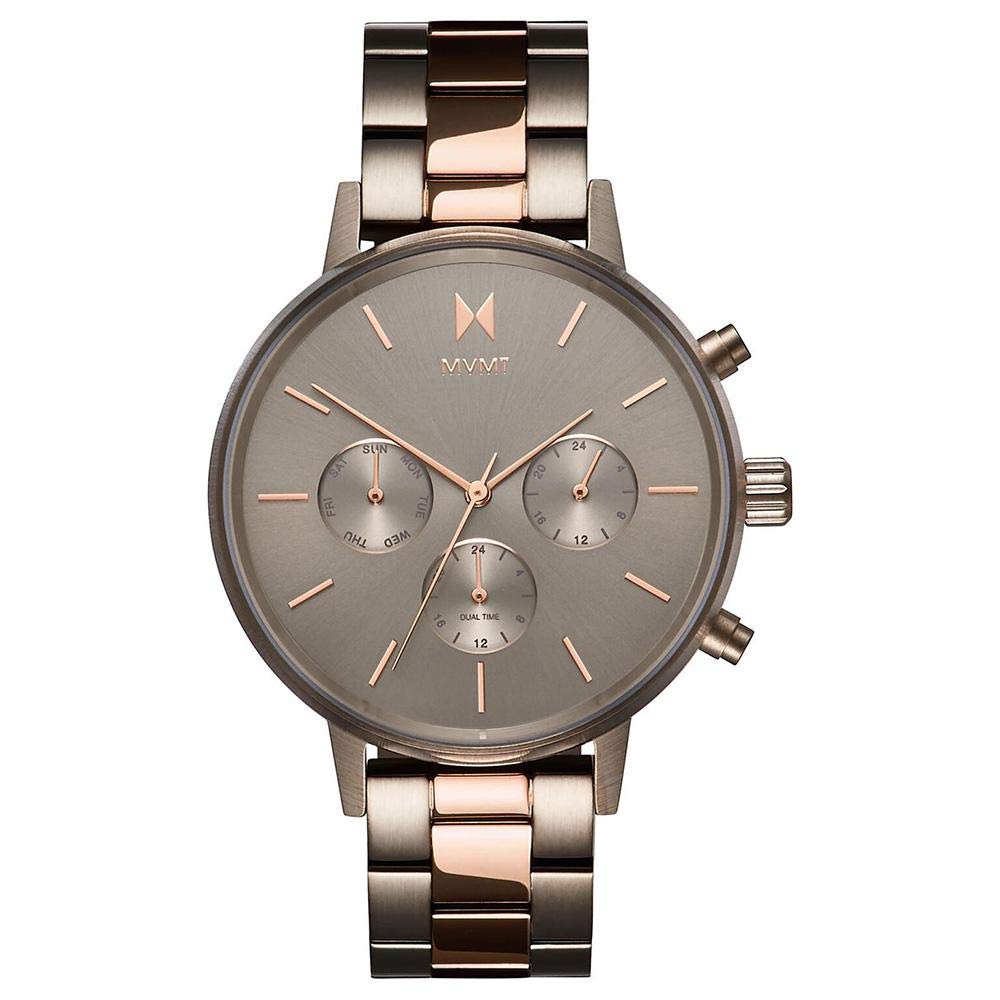 MVMT Analogue Multifunction Quartz Watch for Women NOVA Collection with Ceramic, Stainless Steel or Leather Bracelet