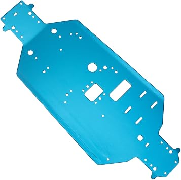 سبائك الألومنيوم 06001 الهيكل أسفل لوحة الإطار متوافق مع سباق Redcat HSP 94105 94106 94108 94109 1/10 RC سيارة عربات التي تجرها الدواب على الطرق الوعرة الأزرق