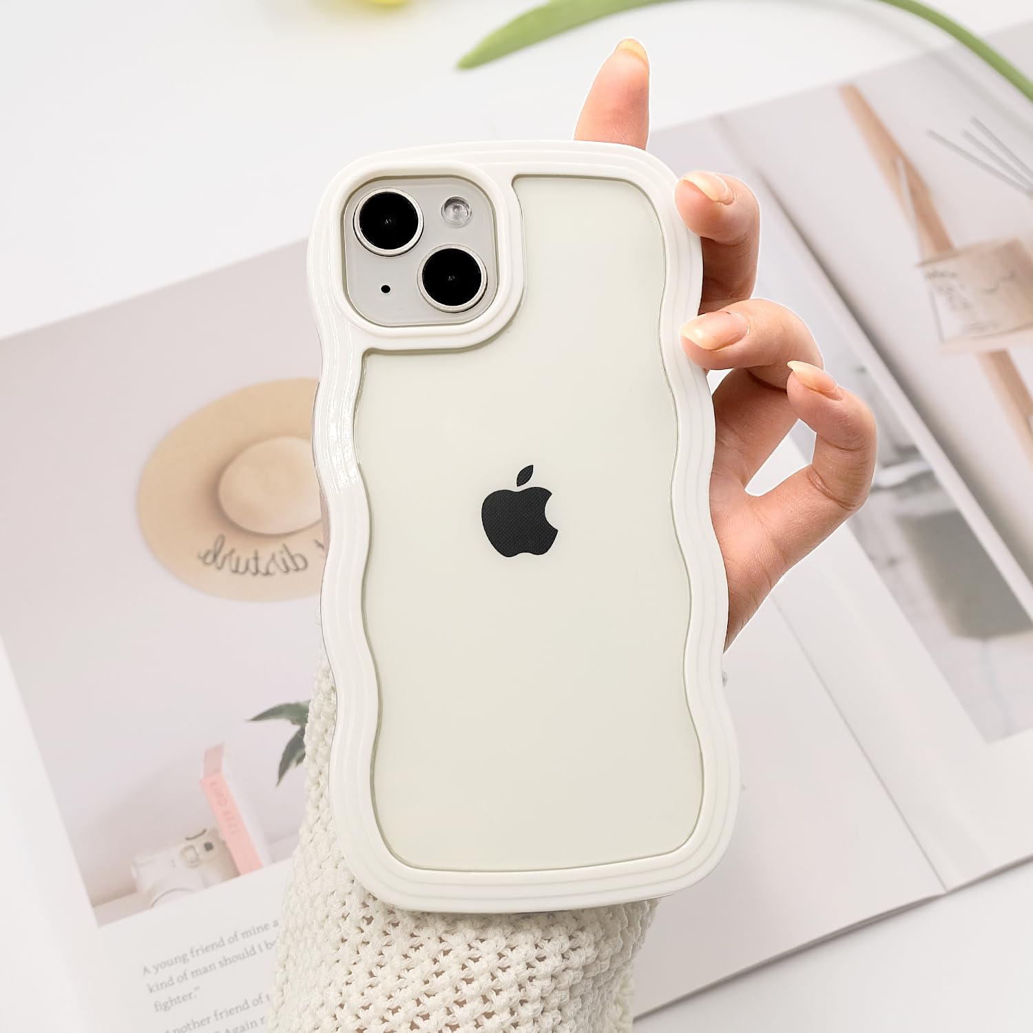 Amazon.co.jp: iPhone 14 ケース iPhone 13 ケース ウェーブ 波型