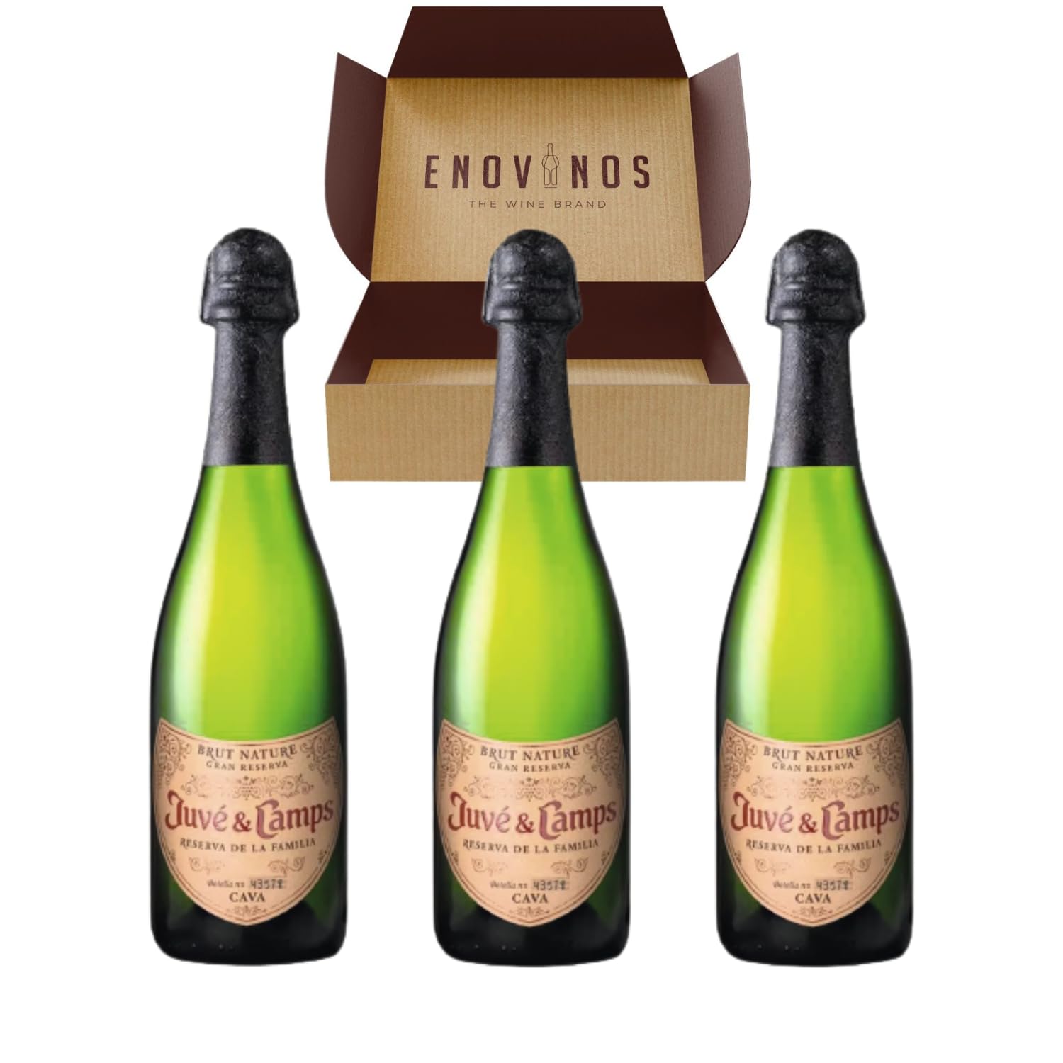 Cava Juvé & Camps Reserva Familia | 3 Botellas Espumoso Juve Camps x75 cl | Mejor Selección ENOVINOS