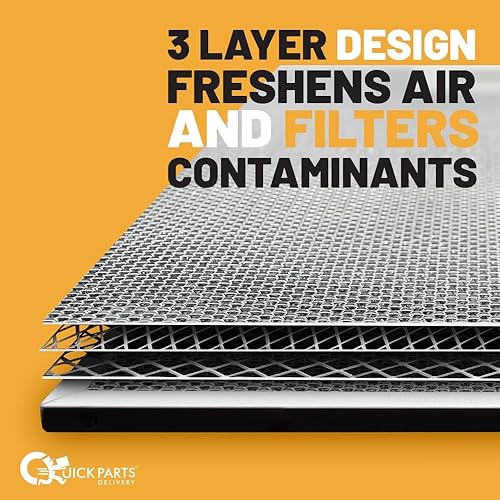 Miniatura 4 de Quick Parts Delivery Filtro de tela de campana extractora con 5 capas filtro de carbón de grasa de aluminio de repuesto para campanas extractoras