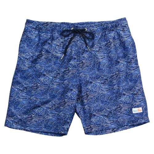 SwimZip Boys' Swim Trunks UPF 50+ Board Shorts | Ocean Breeze - 12-14