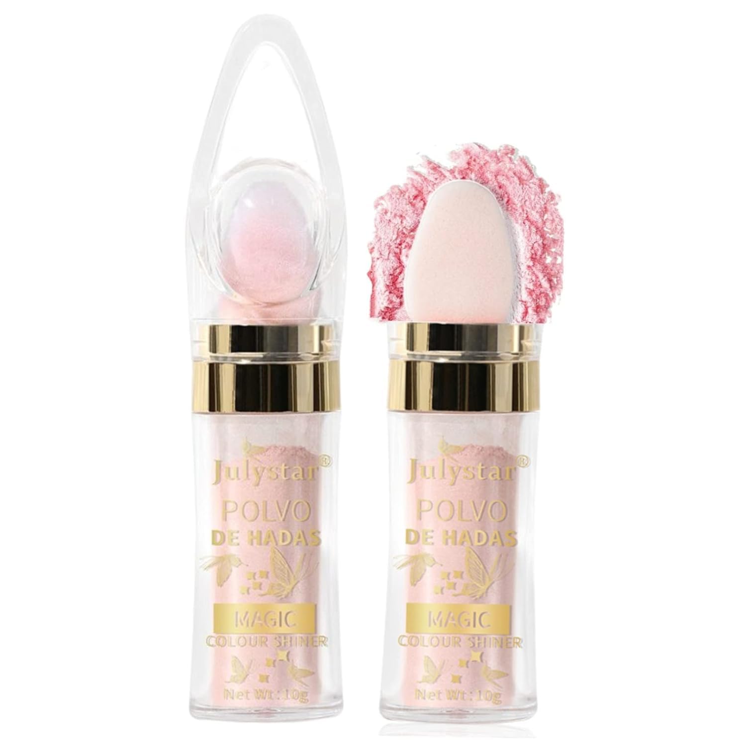 RUBYFACE Shimmer Highlighter, Face And Body Highlighter Powder Stick Makeup, 1.0 gram (Pink, 1 Pcs)